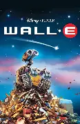 A small robot, WALL-E, sits atop a pile of trash, gazing up at the sky with the movie title and Arabella Sedona hotel name against a starry background.