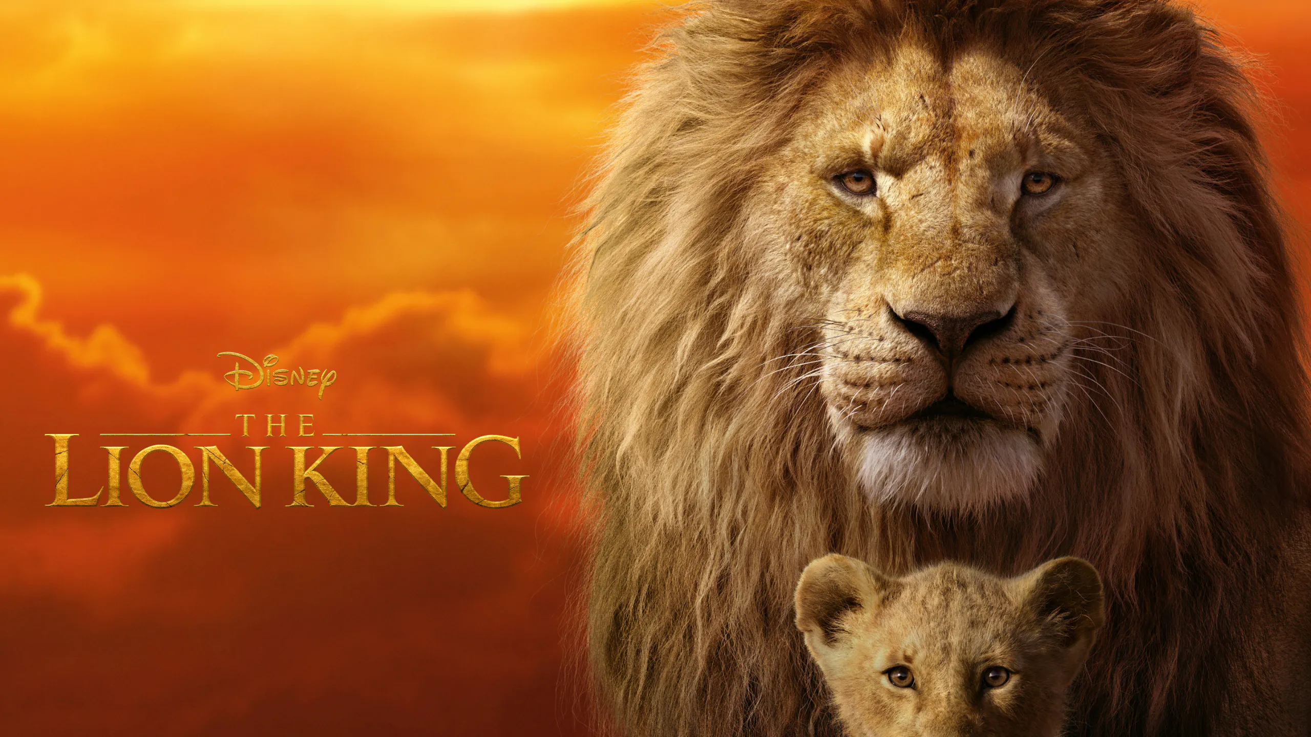Disney’s The Lion King movie poster at Arabella Sedona, featuring a close-up of an adult lion and a lion cub against a sunset background.